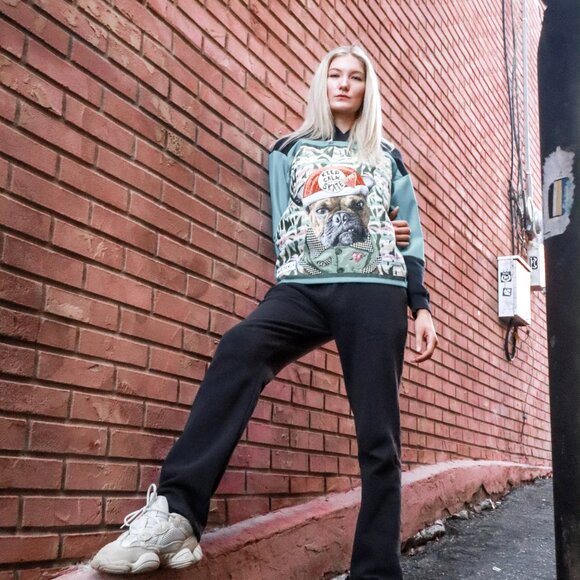 Custom Skater Dog Hoddie - Picture 4 of 6